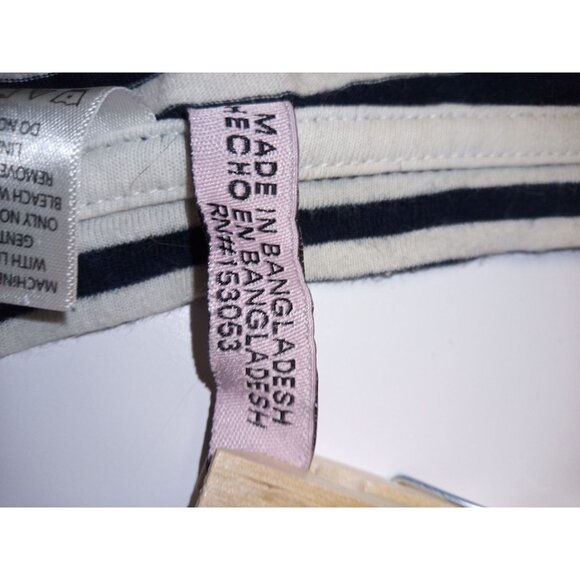 Mom's the Word Blue White Striped Maternity Top Size Small - Picture 6 of 8